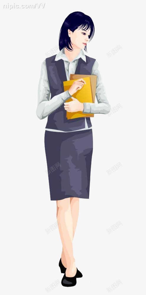 商务西装女png免抠素材_新图网 https://ixintu.com IT 商务 工作 文件夹 西装女
