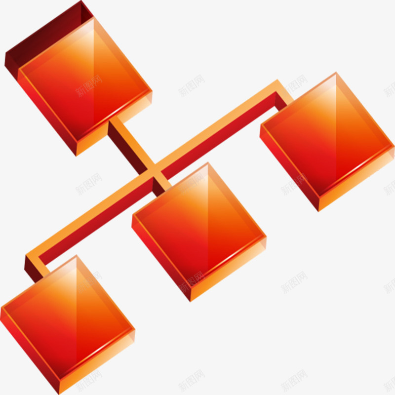 红色立体流程图png免抠素材_新图网 https://ixintu.com PPT 办公 培训 总结 教学 标签 流程图 目录 立体 结构组合 课表