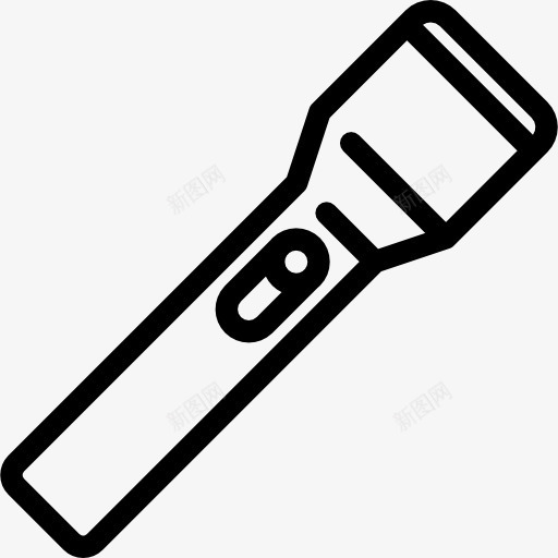 火炬顶部视图图标png_新图网 https://ixintu.com 光 关闭 手电筒照明 打开 照明