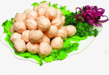 鱼丸png免抠素材_新图网 https://ixintu.com 冬季 火锅 生菜食物 鱼丸食物