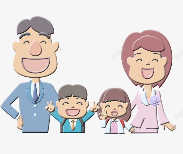 合影的四口之家png免抠素材_新图网 https://ixintu.com 一家人 一家人手绘 亲人 儿女双全 合影 合照 四口之家 家人 家庭 幸福 情亲 温暖 温馨 留影 融洽 血缘