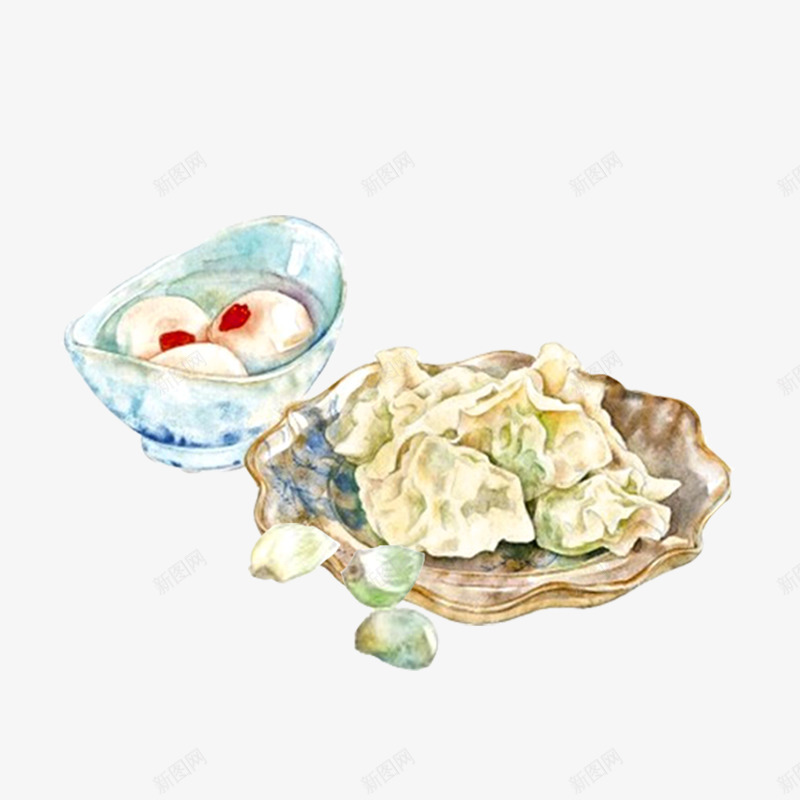 冬至水饺节气元素psd免抠素材_新图网 https://ixintu.com 冬至 团圆 平面 盘子 美味 节气 设计 面食 食物