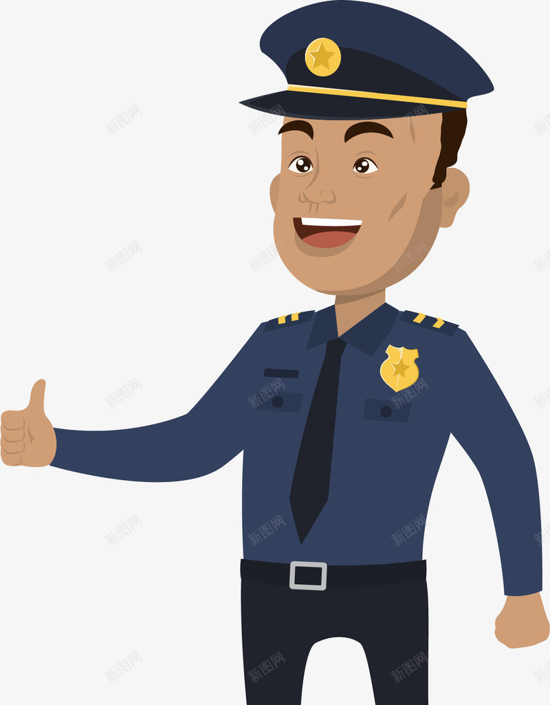 竖大拇指的警察png免抠素材_新图网 https://ixintu.com 人民警察 卡通人物 卡通警察人物 小警察 点赞手势 男人 竖大拇指 维持秩序 警务人员 警卫制服 警察叔叔 警服 警服常服