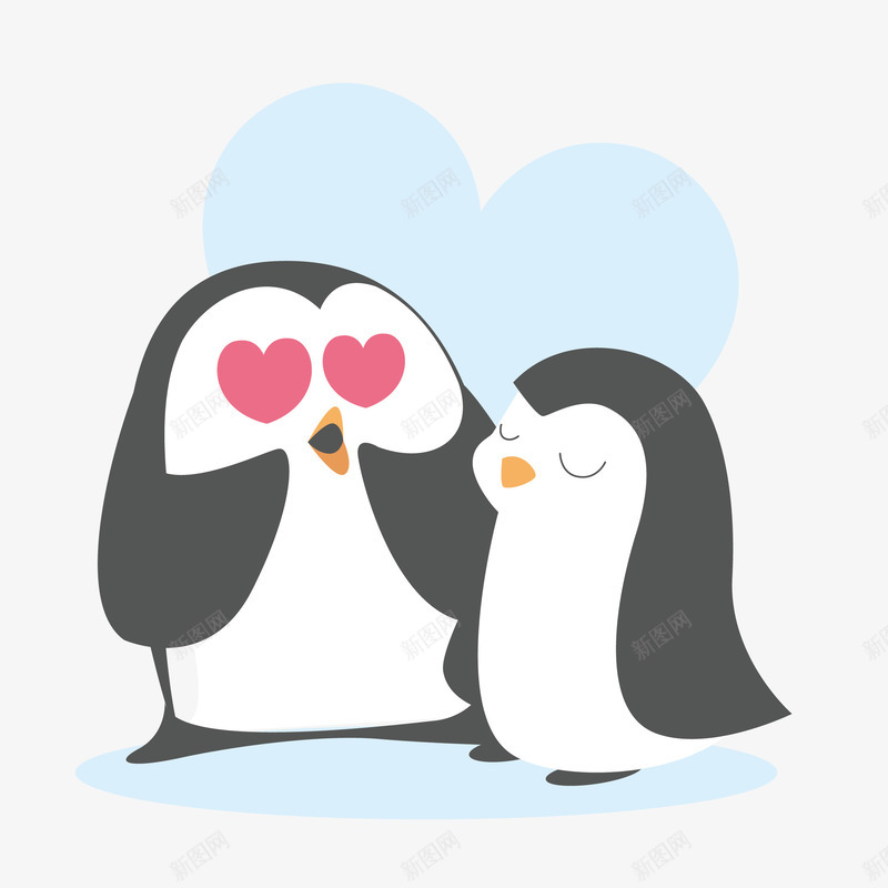 爱心卡通企鹅png免抠素材_新图网 https://ixintu.com 企鹅 动物 卡通 可爱 图案 小清新 爱心 生物 简约 装饰