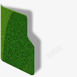 绿色草坪文件夹图标图标