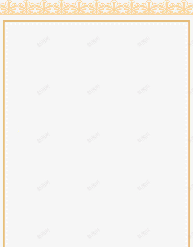 黄色简约花边框架png免抠素材_新图网 https://ixintu.com 欧式框架 简约花边 红色框架 线条框架 花边 边框纹理