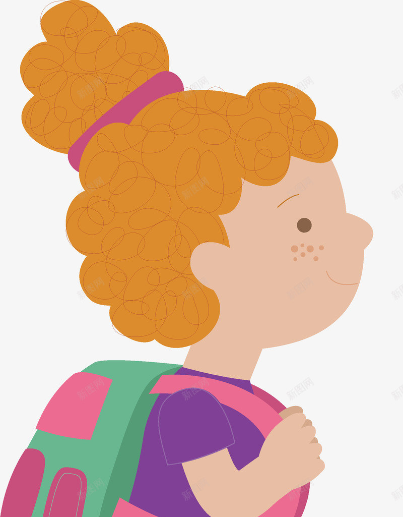 手绘上学路上的黄发小女孩童矢量图ai免抠素材_新图网 https://ixintu.com 上学路上 儿童 可爱儿童 小女孩 小学生 小男孩 手绘 矢量手绘上学路上的黄发小女孩童素材免费下载 背书包上学 矢量图