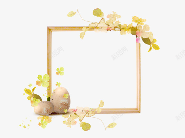小清新木质边框鸡蛋装饰png免抠素材_新图网 https://ixintu.com 小清新边框 花卉 蛋 边框 鸡蛋