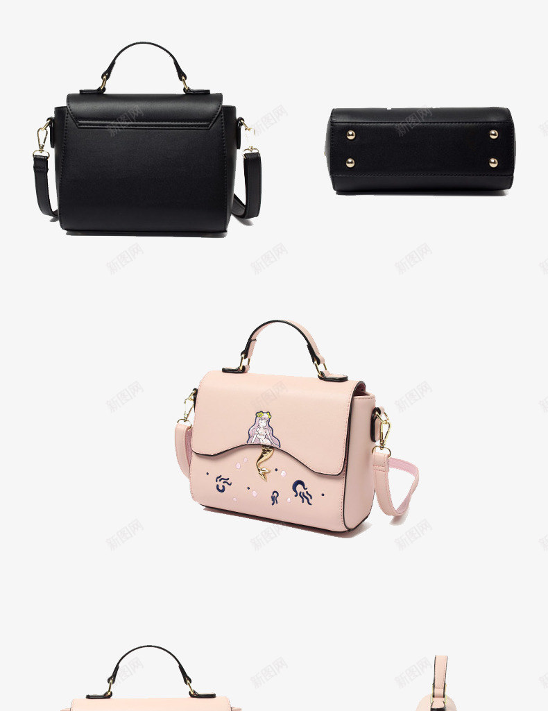 时尚简约女包颜色展示png免抠素材_新图网 https://ixintu.com 产品 女包 箱包 颜色展示
