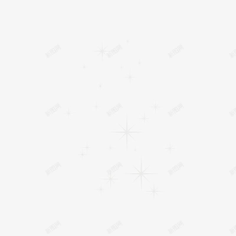 白色星星漂浮图案png免抠素材_新图网 https://ixintu.com 亮晶晶 星星 浅色 漂浮图案 装饰