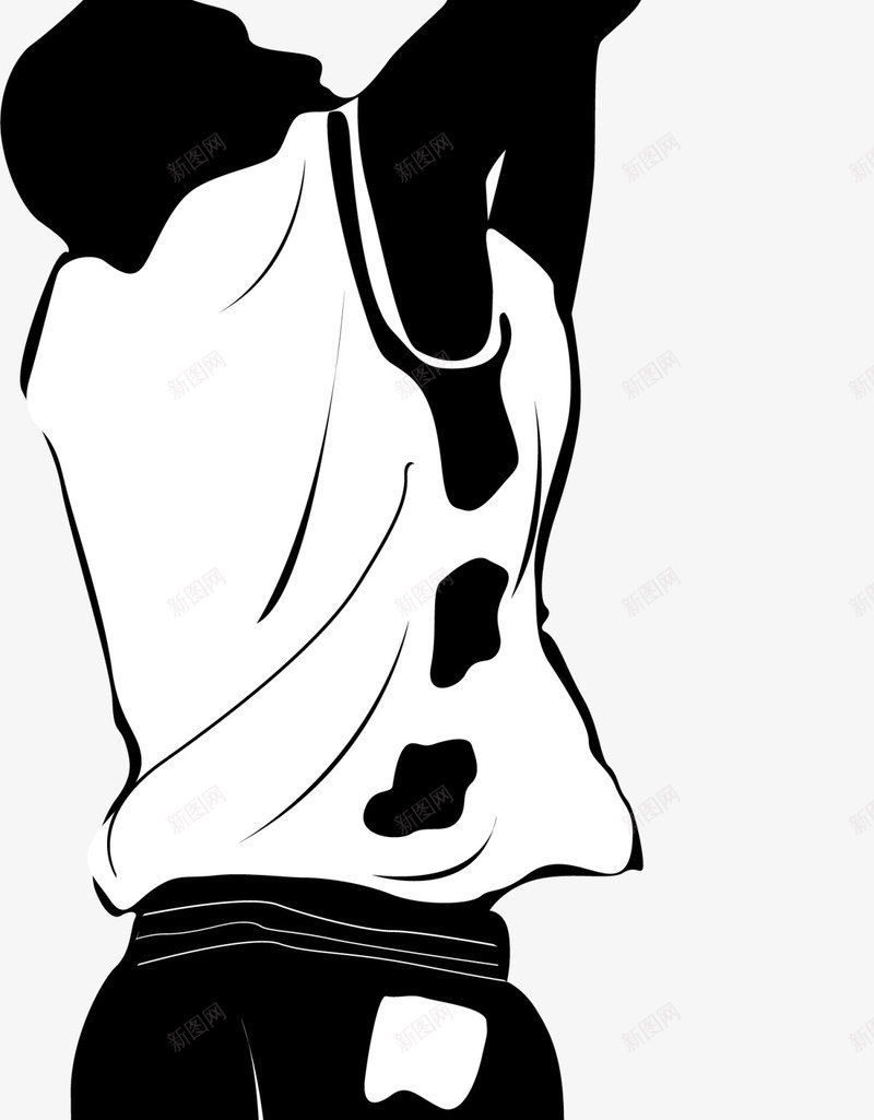 黑衣扁平篮球运动员图标png_新图网 https://ixintu.com 体育 打篮球 球类运动 球赛 竞技 篮球运动员 锻炼