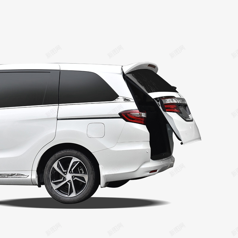 奥德赛电动尾门png免抠素材_新图网 https://ixintu.com 奥德赛 尾箱打开 电动尾门 白色车