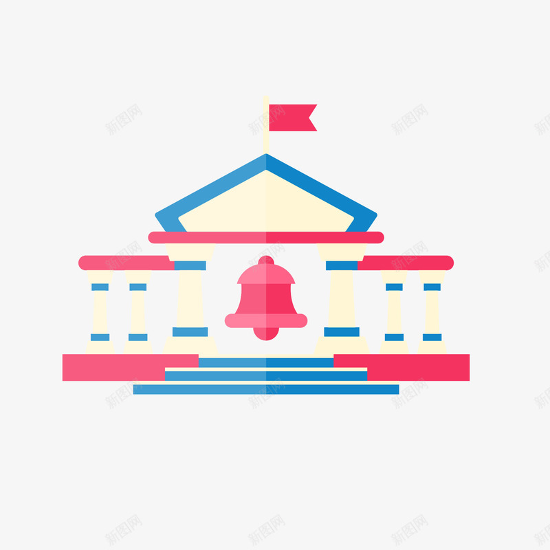 楼房欧式建筑矢量图图标ai_新图网 https://ixintu.com 丹麦建筑 图标 平面 建筑 彩色 房子 手绘 楼房 欧式 矢量图