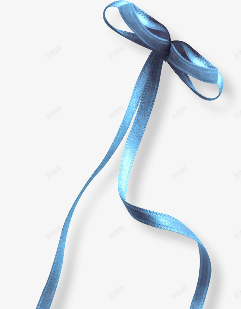 漂浮蓝色蝴蝶结彩带png免抠素材_新图网 https://ixintu.com 漂亮彩带 漂浮彩带 蓝色 蝴蝶结