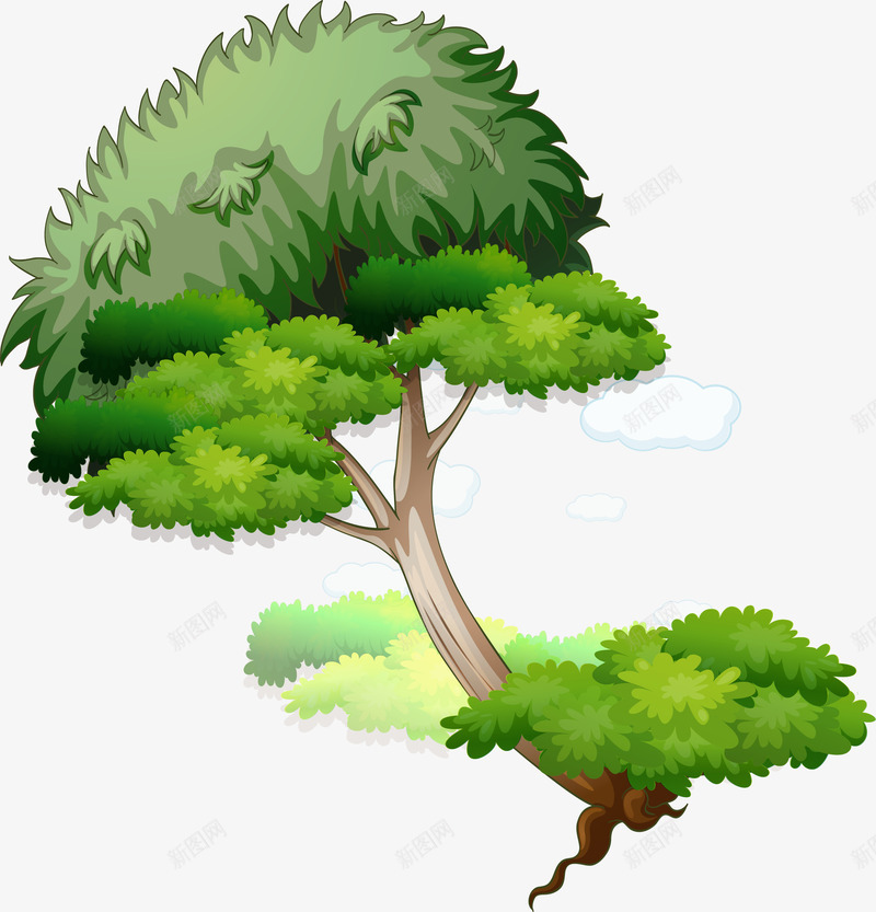 大树森林里的树干矢量图eps免抠素材_新图网 https://ixintu.com 妫 澶爲 澶爲鐭噺 鏍戝共 矢量图