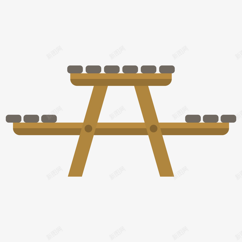 创意置物架矢量图ai免抠素材_新图网 https://ixintu.com 创意 卡通 扁平化 木质家具 置物架设计 矢量图