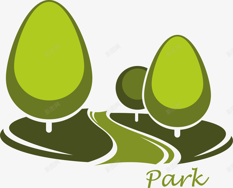 绿道和绿色植物图案png免抠素材_新图网 https://ixintu.com 大树 树木 树木图案 森林 植物 绿色 绿道和绿色植物图案 路