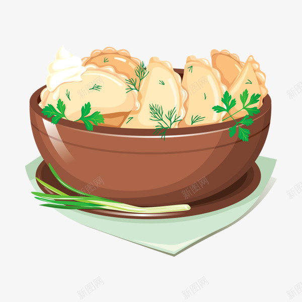 卡通春节食物饺子png免抠素材_新图网 https://ixintu.com 年夜饭 新年 春节 节日 除夕 食品 食物 饺子