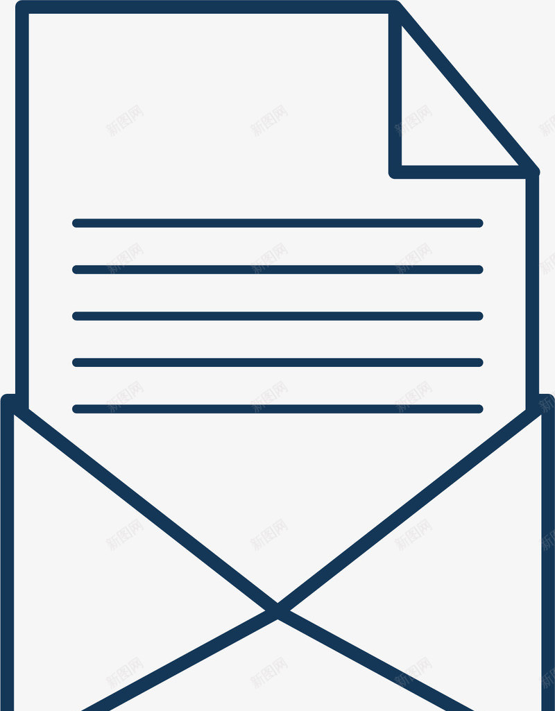 简笔画信件信封矢量图ai免抠素材_新图网 https://ixintu.com 信件 信封 快件 文件 文档 资料 邮寄 矢量图