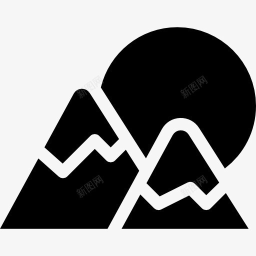 山图标png_新图网 https://ixintu.com 山 海拔 自然景观 雪