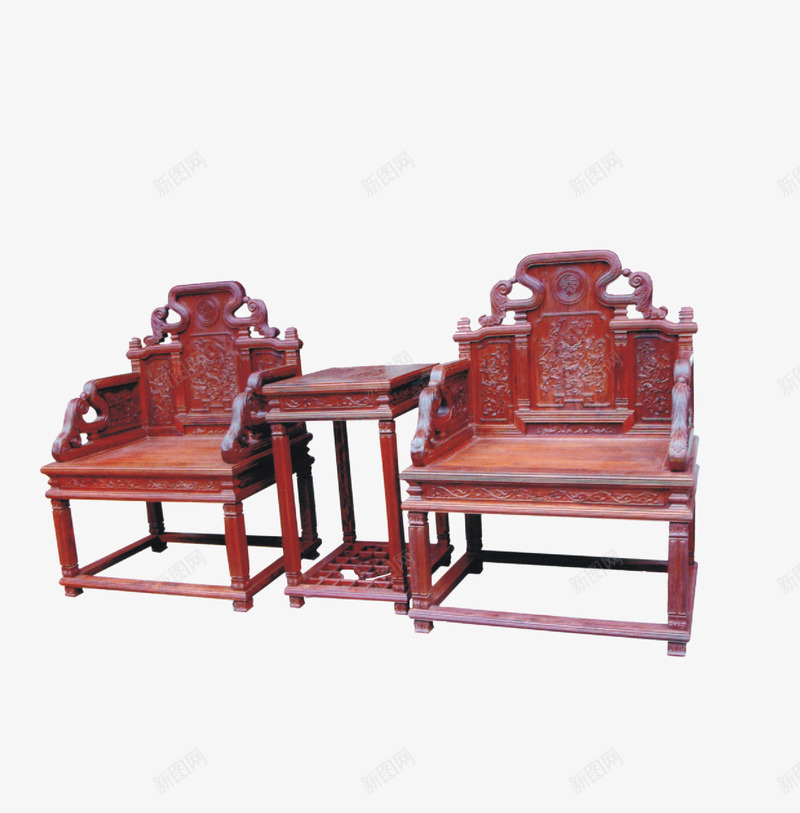 红木椅子png免抠素材_新图网 https://ixintu.com 工艺品 红木 红木工艺 红木素材