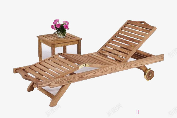木质躺椅png免抠素材_新图网 https://ixintu.com 产品实物 凉爽 纯木质 舒适