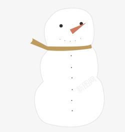圣诞雪人AI插画图素材