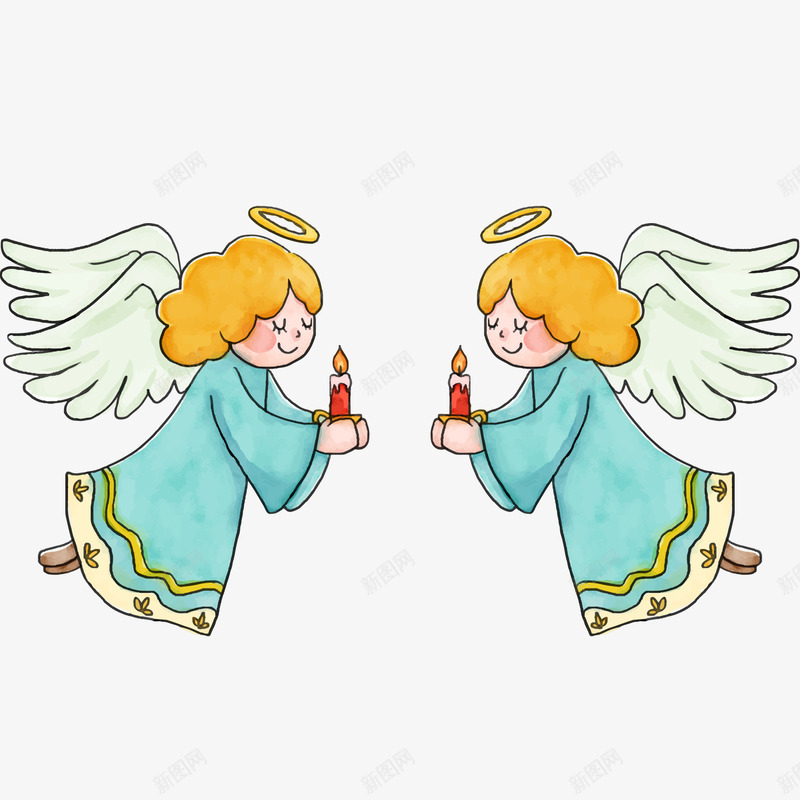 举蜡烛圣诞天使矢量图ai免抠素材_新图网 https://ixintu.com 人物 卡通 圣诞节 天使 平安夜 手绘 蜡烛 矢量图