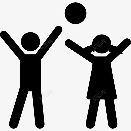 篮球图标png_新图网 https://ixintu.com 人 夫妻 孩子 孩子们打篮球 教育