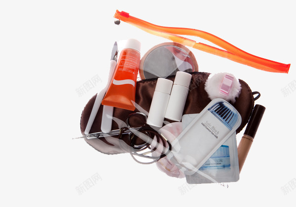 女性化妆品png免抠素材_新图网 https://ixintu.com 化妆 化妆品 彩妆 橡胶带 袋 遮瑕膏 镜子 静物 韩国