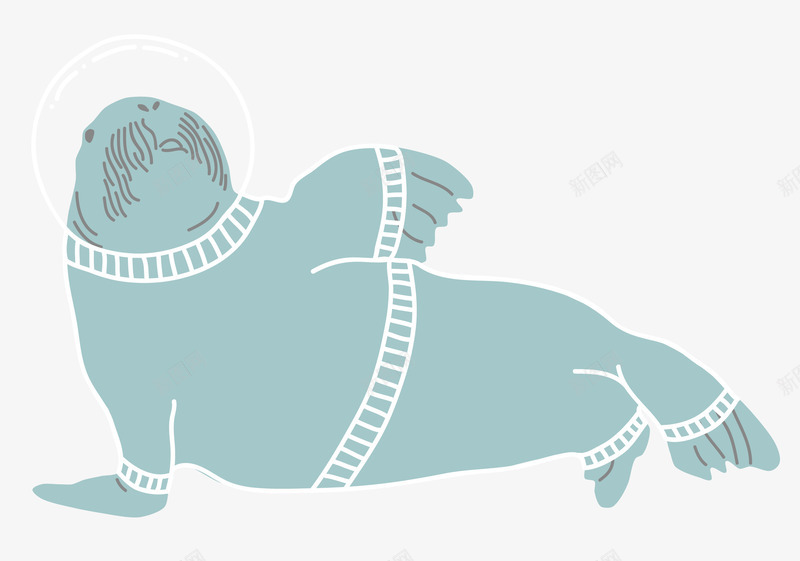 蓝色企鹅png免抠素材_新图网 https://ixintu.com 卡通企鹅 海生物 蓝色