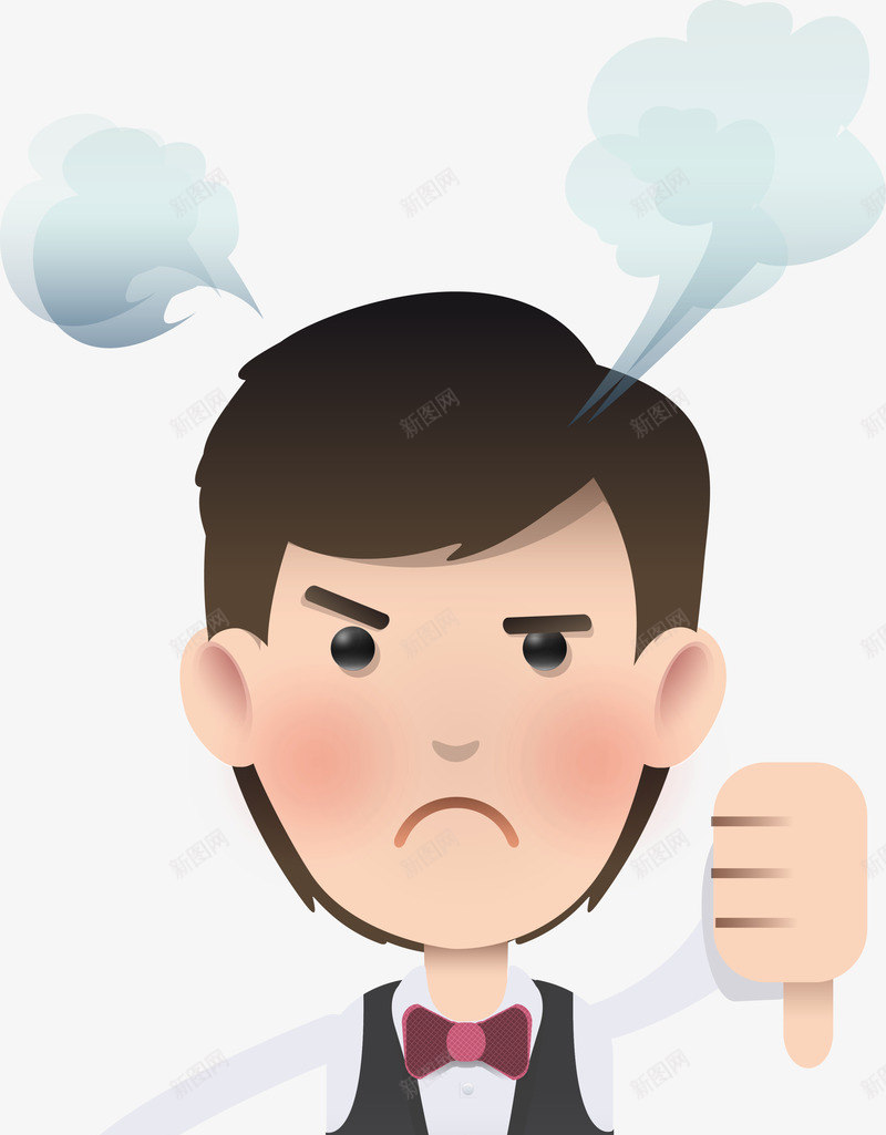 卡通愤怒生气男孩png免抠素材_新图网 https://ixintu.com 人物插画 凶巴巴 卡通小人 头上冒烟 怒气冲冲 恼火 憋屈 气恼 烦恼 生气 生气效果 男人 男孩 装饰图案