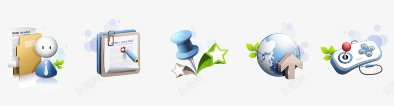 游戏把手图标png_新图网 https://ixintu.com 创意图标 图标 图案 地球 扁平化图标 标志 游戏把 立体化图标 笔 箭头 纸 网页 钉子
