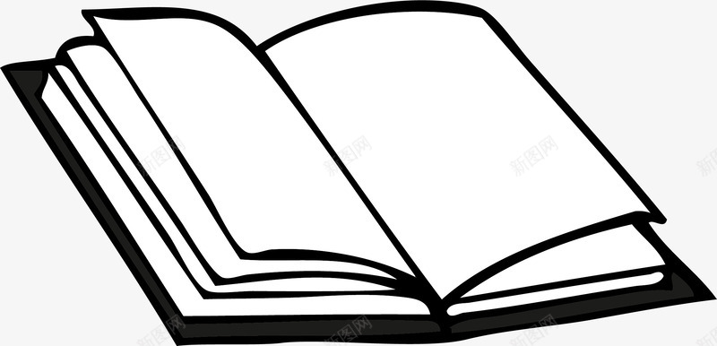 打开的本子png免抠素材_新图网 https://ixintu.com 古代账本 手账本 打开 记账本 课本 账本