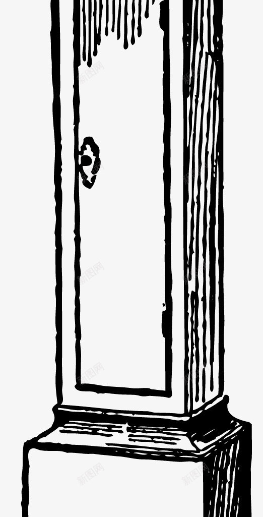 欧式手绘大本钟png免抠素材_新图网 https://ixintu.com 手绘大本钟 手绘钟表 欧式钟表 钟