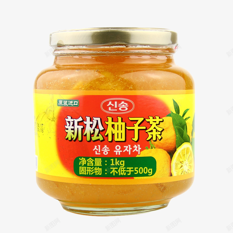 新松柚子茶png免抠素材_新图网 https://ixintu.com png图片素材 产品实物 免费png元素 免费png素材 农产品 农作物 新松柚子茶 绿色食品 蜂蜜柚子茶 饮品