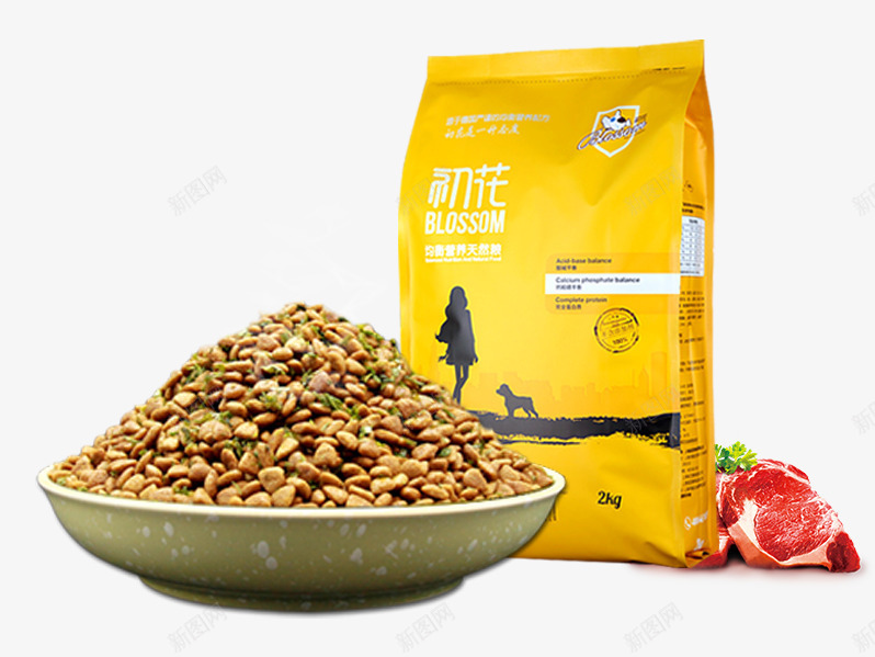 宠物狗粮食png免抠素材_新图网 https://ixintu.com 产品实物 宠物 犬粮 粮食 肉