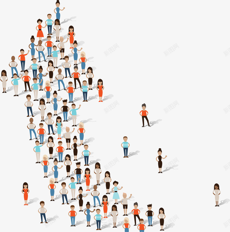 人形箭头示意图png免抠素材_新图网 https://ixintu.com ppt插图 分类标签 步骤目录