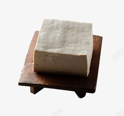 韩式的北豆腐png免抠素材_新图网 https://ixintu.com 北豆腐 南豆腐 木盘 木质 豆腐
