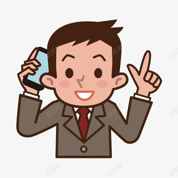 穿西装的男人png免抠素材_新图网 https://ixintu.com 商务 工作的 帅气的 手机 打电话 男人 西装
