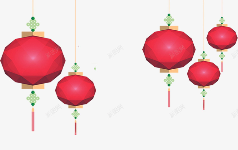 节日喜庆灯笼png免抠素材_新图网 https://ixintu.com 喜庆 春节 灯笼 红灯笼 节日 过年