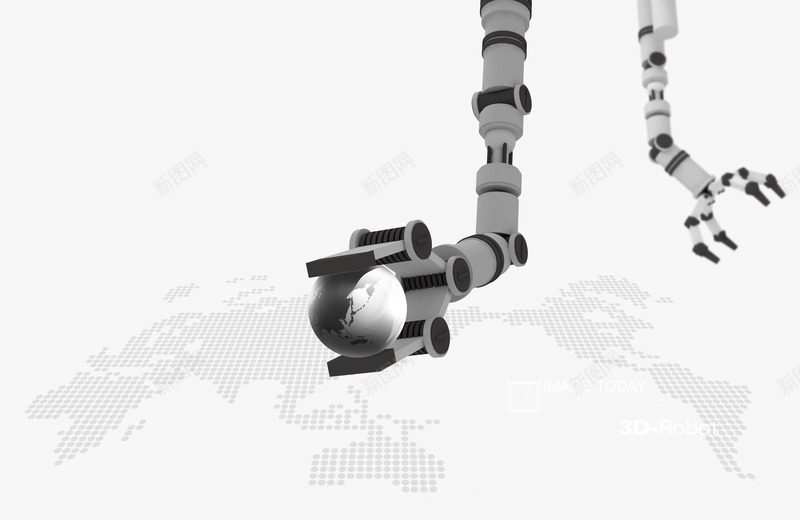 机械手png免抠素材_新图网 https://ixintu.com 世界地图 机器人 机械手 电子产品 电子商务 科技