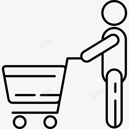 男人购物图标png_新图网 https://ixintu.com 在线商店 市场 电子商务 网上商店 购物 购物车 超市