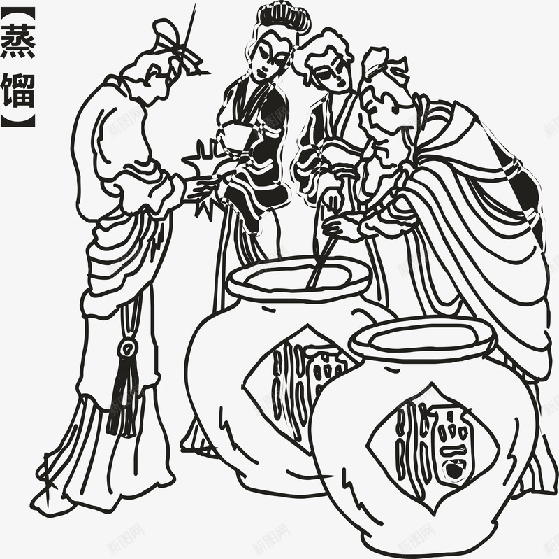 古法蒸馏png免抠素材_新图网 https://ixintu.com 古法蒸馏 古法酿酒 古法酿酒图 古法酿酒矢量 古法酿酒过程 酿酒插画 酿酒过程
