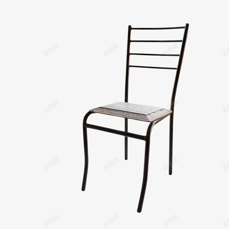黑色靠背铁丝金属椅子png免抠素材_新图网 https://ixintu.com 坐椅 家具 椅子 金属 金属支架 铁艺椅子 靠背椅 黑色