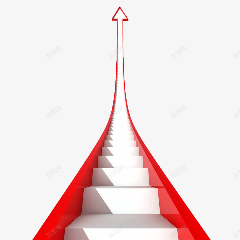 台阶箭头png免抠素材_新图网 https://ixintu.com 台阶 年会台阶 梯级 石阶 箭头 红色 阶梯