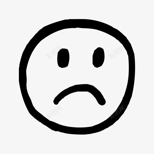 手绘悲伤笑脸快乐的图标1部分png_新图网 https://ixintu.com Handdrawn sad smiley 悲伤 手绘 笑脸