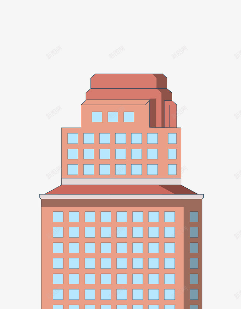 手绘楼房样式插画装饰矢量图ai免抠素材_新图网 https://ixintu.com 卡通房子 城市建筑背景 大楼 文明城市风景 楼房样式 矢量图 高楼 魅力城市