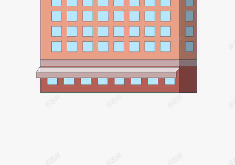 手绘楼房样式插画装饰矢量图ai免抠素材_新图网 https://ixintu.com 卡通房子 城市建筑背景 大楼 文明城市风景 楼房样式 矢量图 高楼 魅力城市