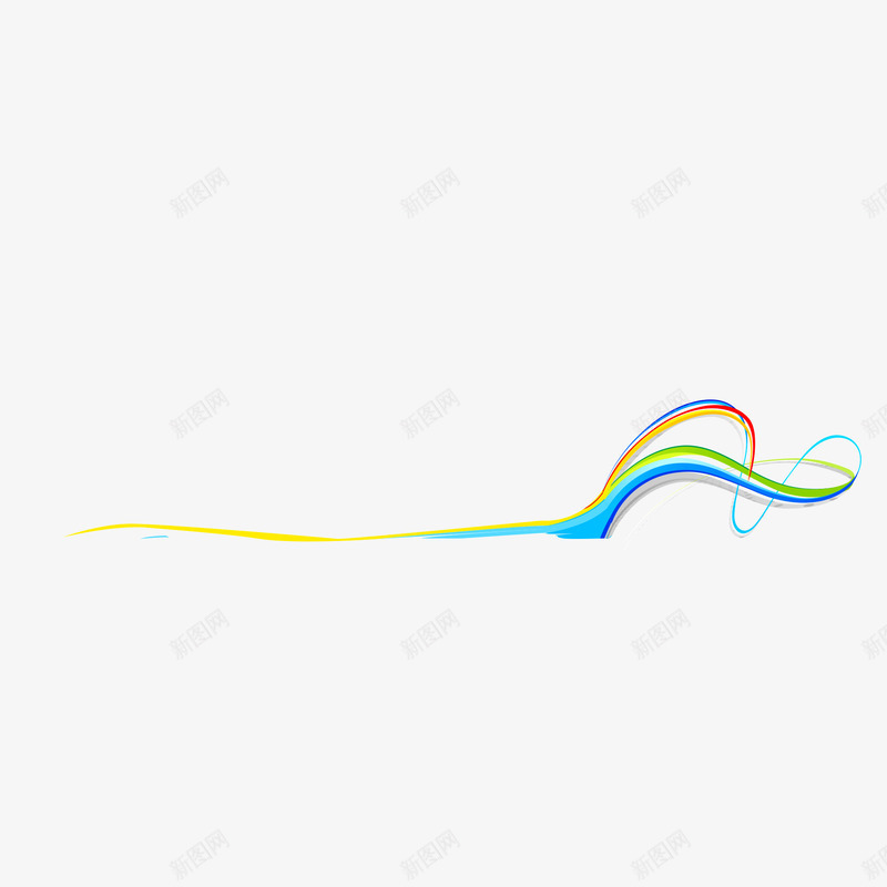 彩虹色渐变丝带装饰图案psd免抠素材_新图网 https://ixintu.com 丝带 彩虹色 渐变 装饰图案